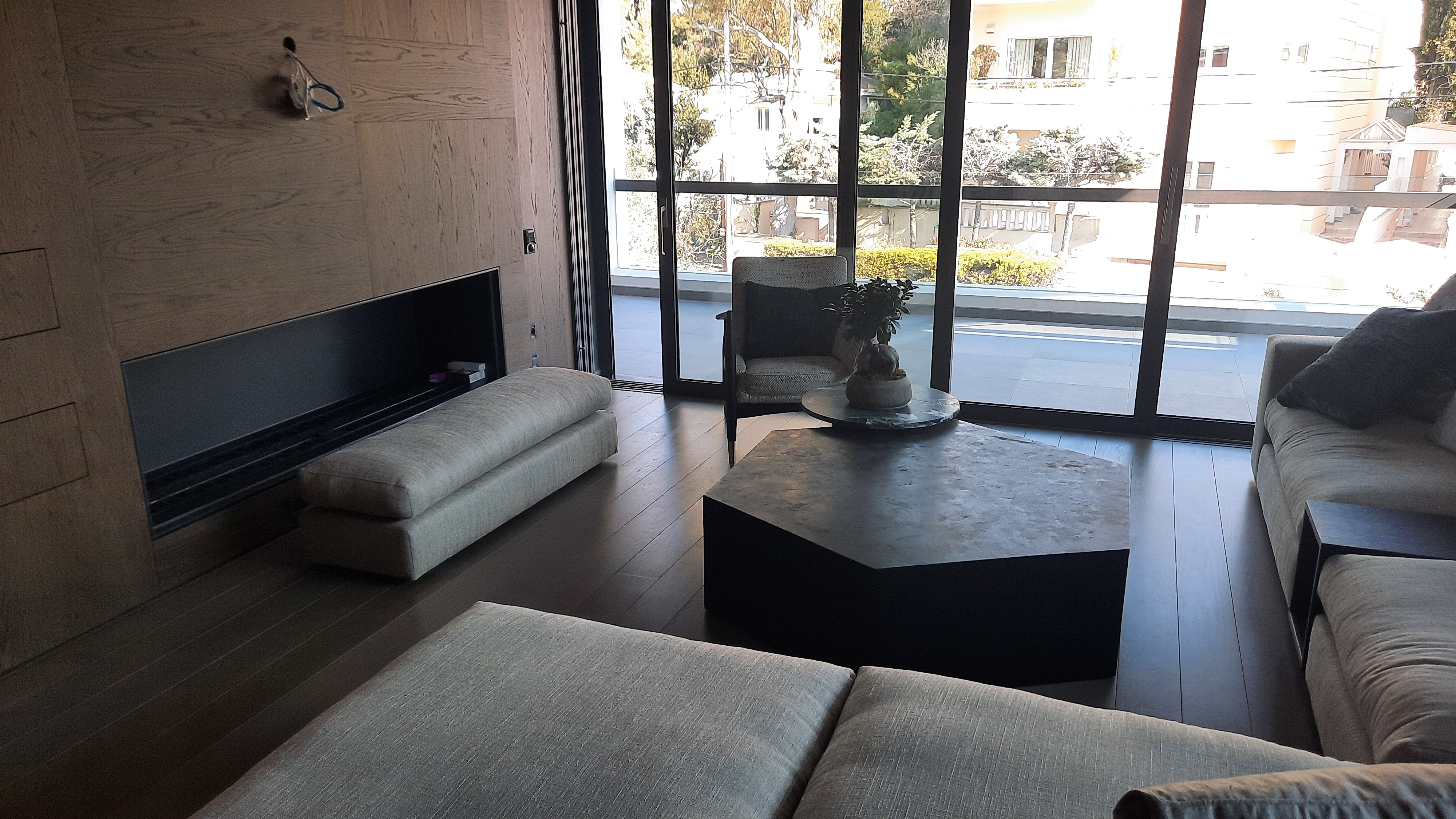 Καθιστικό με τζάκι