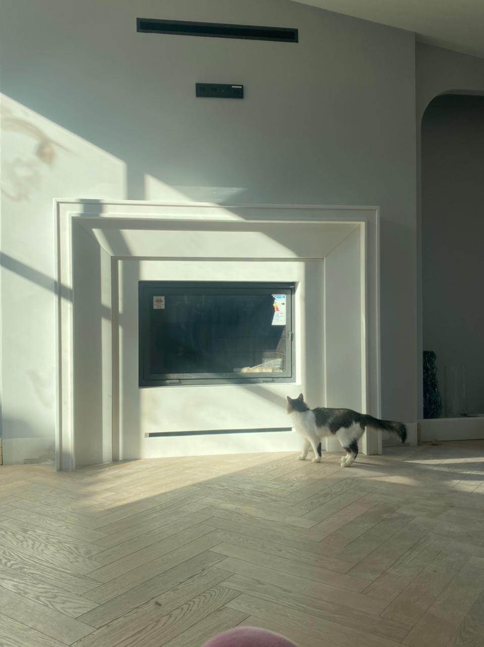 Τζάκι ανακαινισμένου σαλονιού