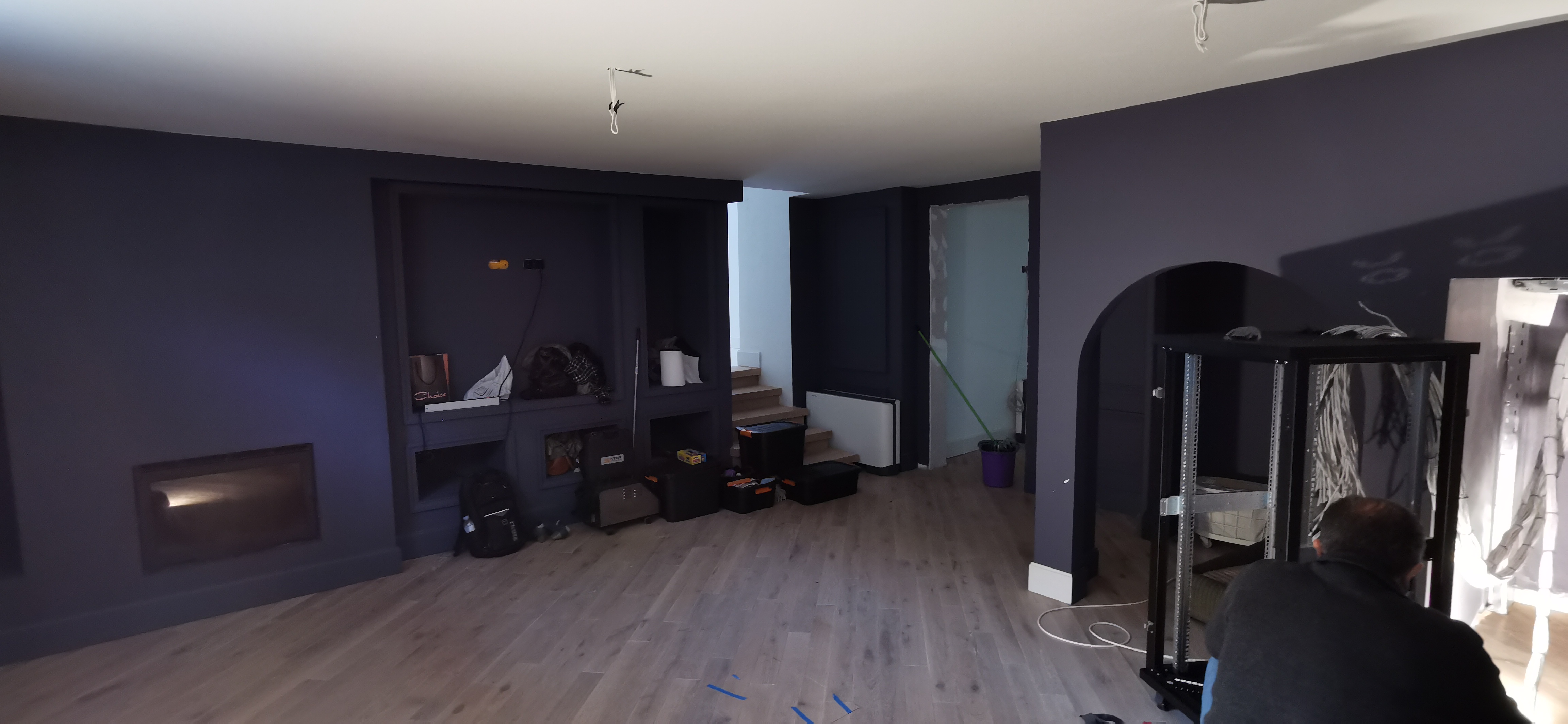 Σαλόνι με τζάκι